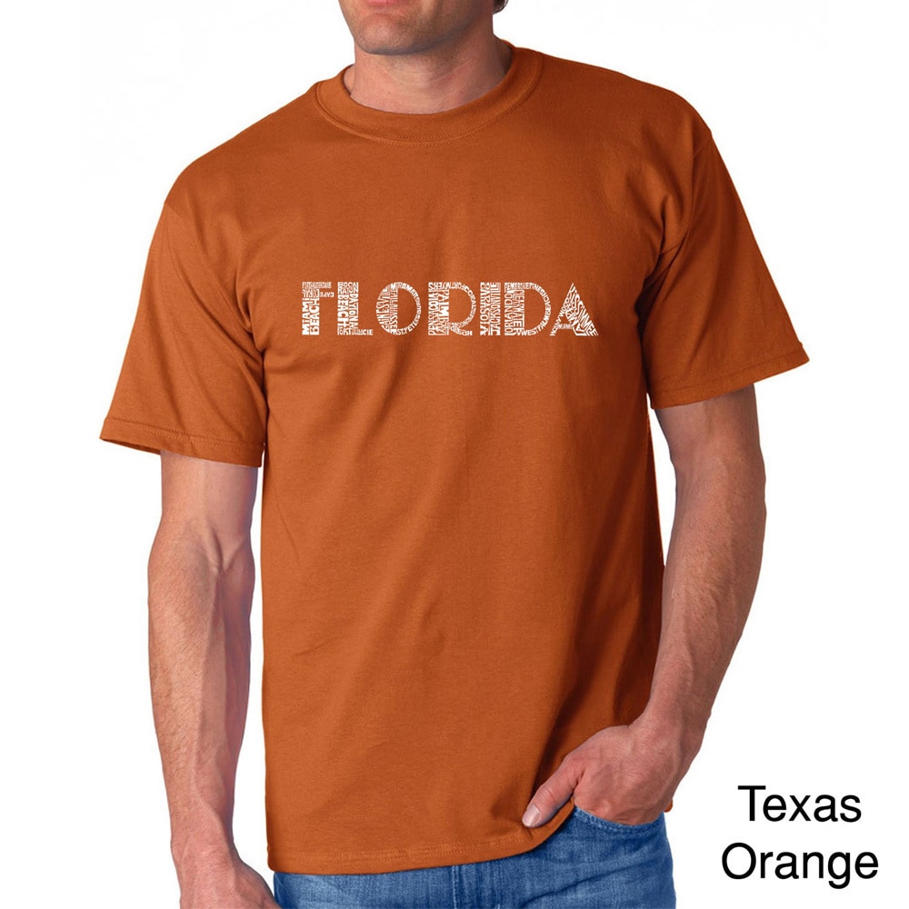 Los Angeles Pop Art Mens Florida Cities T shirt