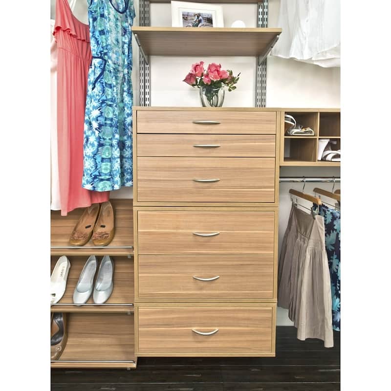 Organized Living freedomRail Cypress Live 3-drawer OBox