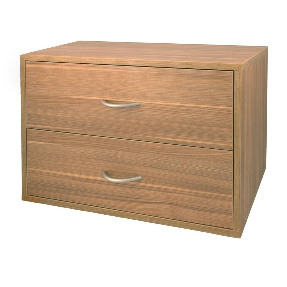 Organized Living freedomRail Cypress Live OBox 2-drawer Unit