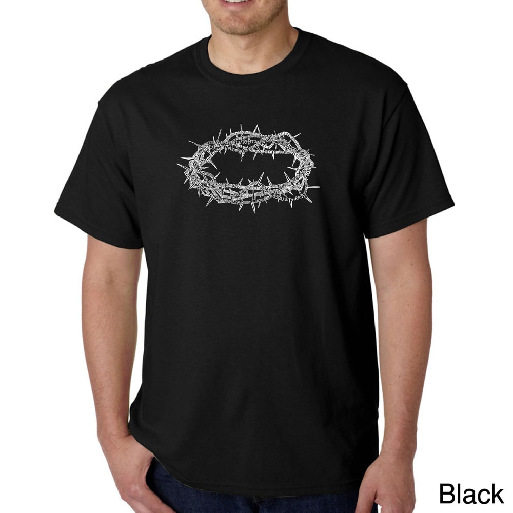 Los Angeles Pop Art Mens Jesus Crown Of Thorns T shirt