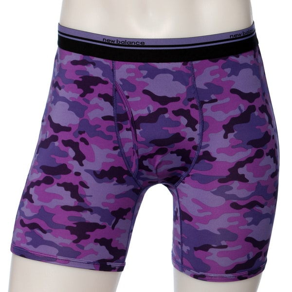 New Balance Mens Purple Camo Print Photoprint Boxer Briefs