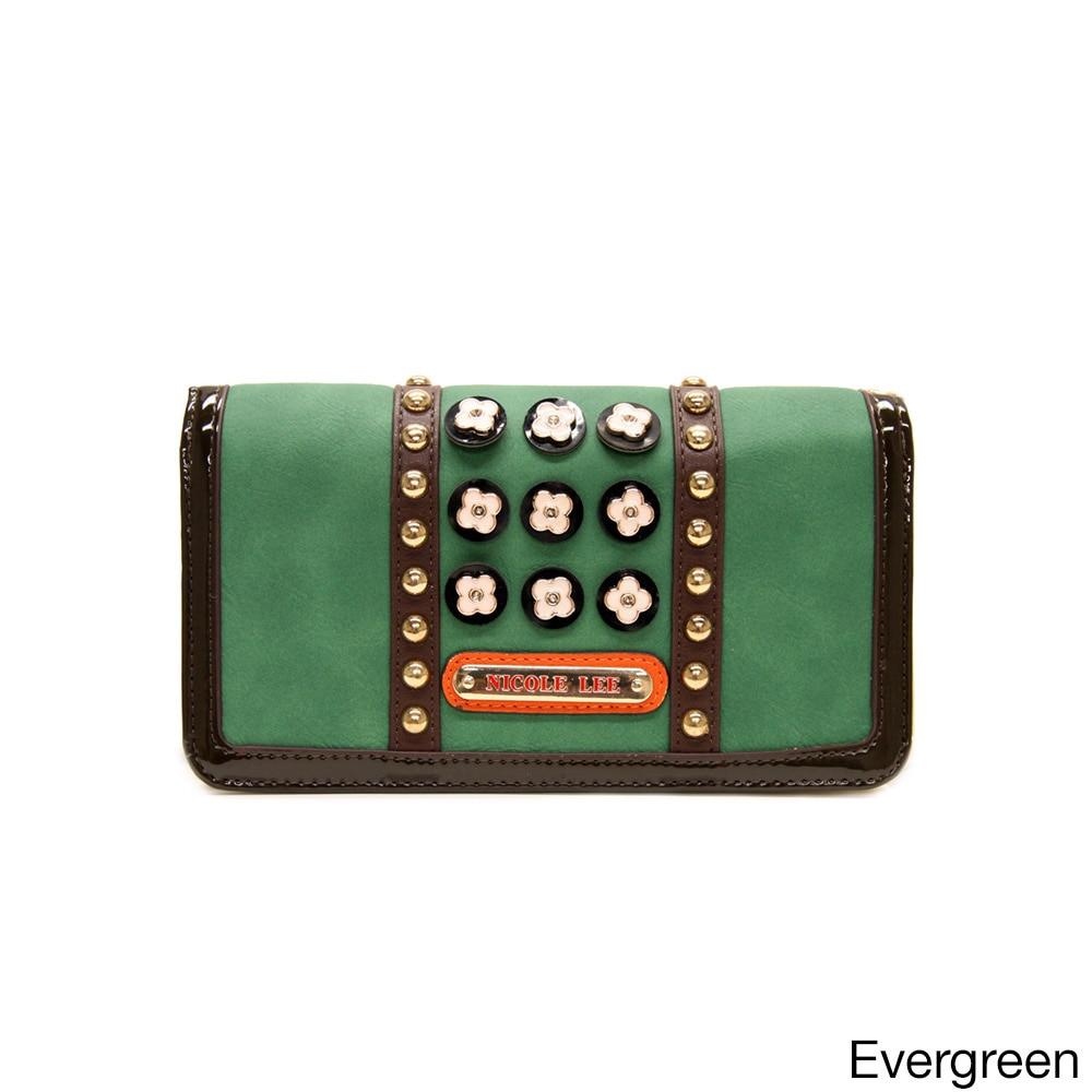 Nicole Lee Daysha Flowery Embellished Wallet