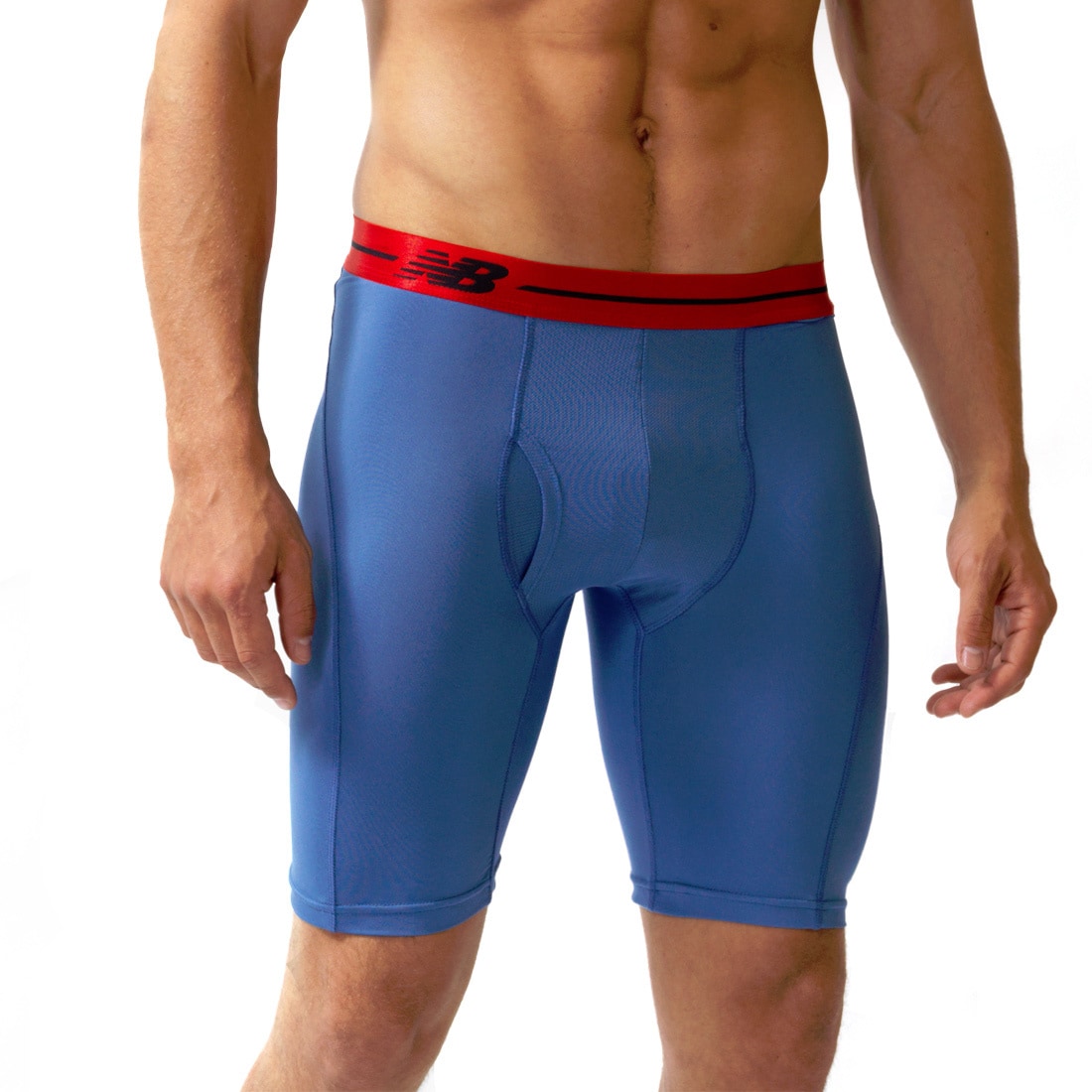 New Balance Performance Vision Blue/red 9 inch Inseam Sport Briefs