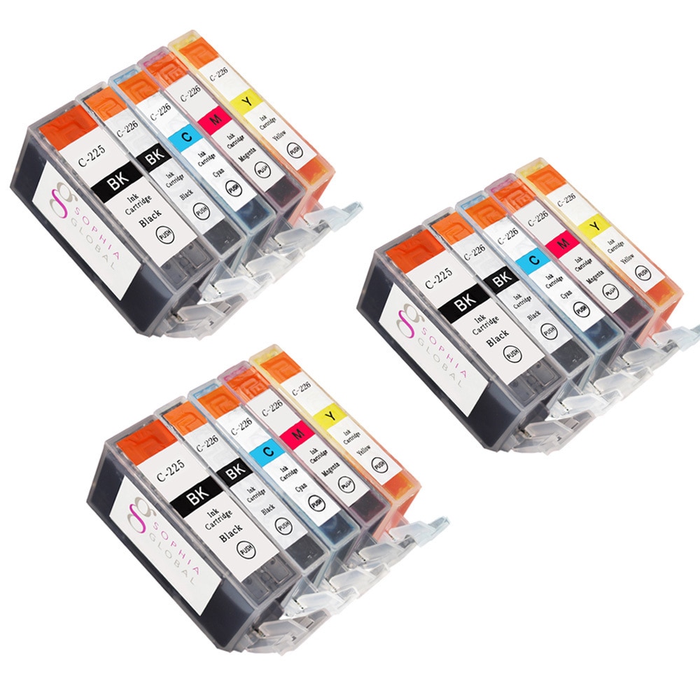 Sophia Global Compatible Ink Cartridge Replacement For Canon Pgi 225 Cli 22 (remanufactured) (pack Of 15)