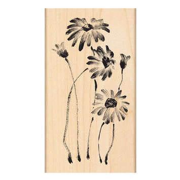 Penny Black Mounted Rubber Stamp 4.25 X2.25   Daisy Fields