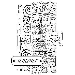 Penny Black Mounted Rubber Stamp 4.25 X3   City Of Love