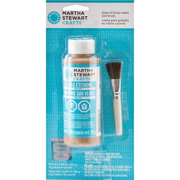 Shop Plaid MARTHA STEWART GLASS ETCH CREAM 20.79 OZ NTWT (US