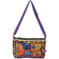 Medium Crossbody Zipper Top 15 X10 - Dog Tails Patchwork