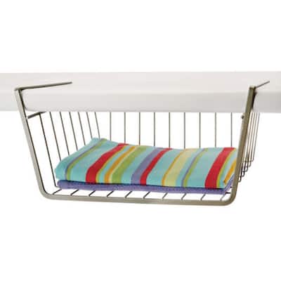 Organized Living Small Nickel Under-cabinet Basket