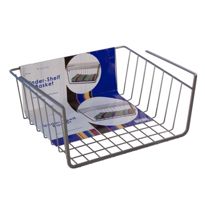 Organized Living Small Nickel Under-cabinet Basket