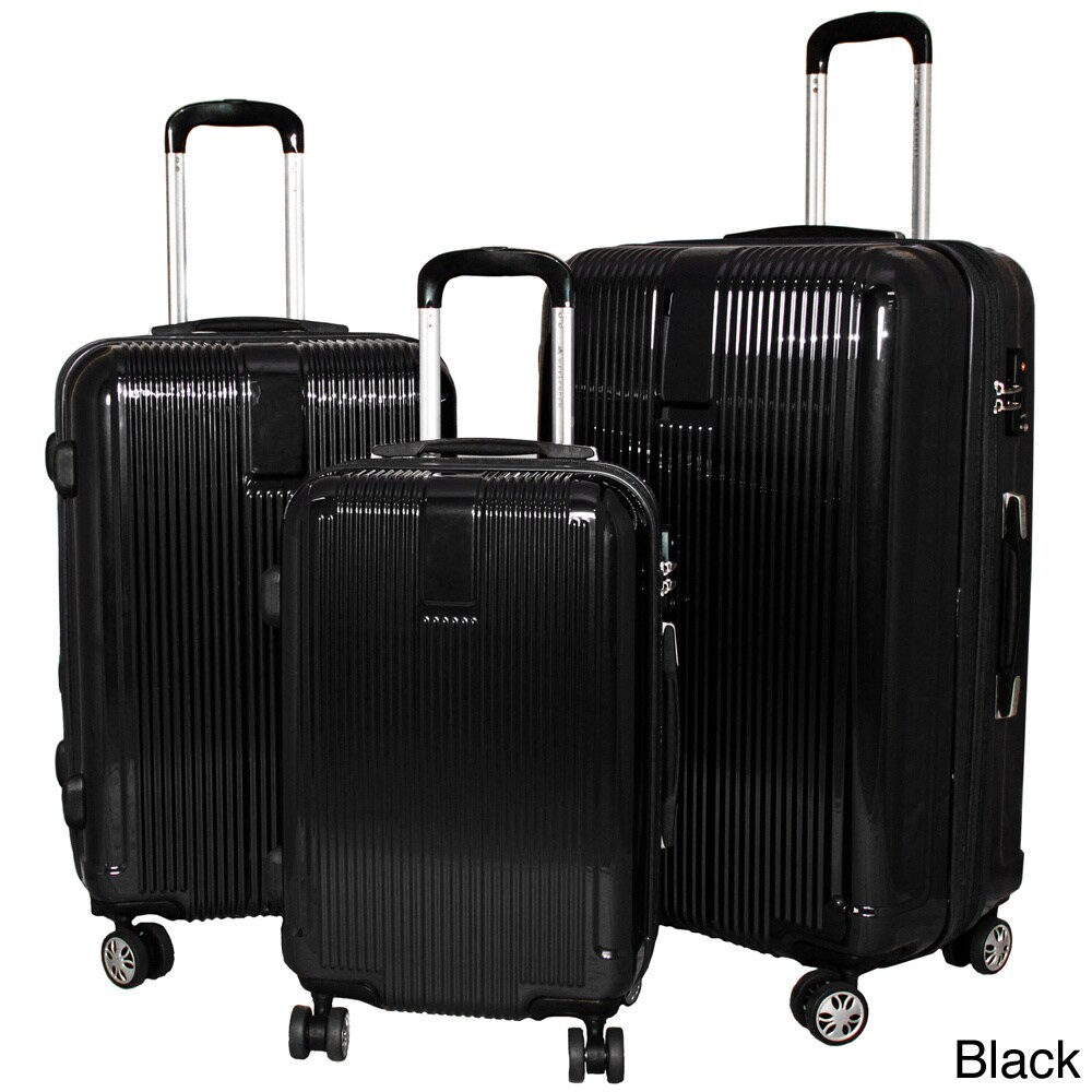 American Traveler 3 piece Hardside Lightweight Expandable Spinner Luggage Set
