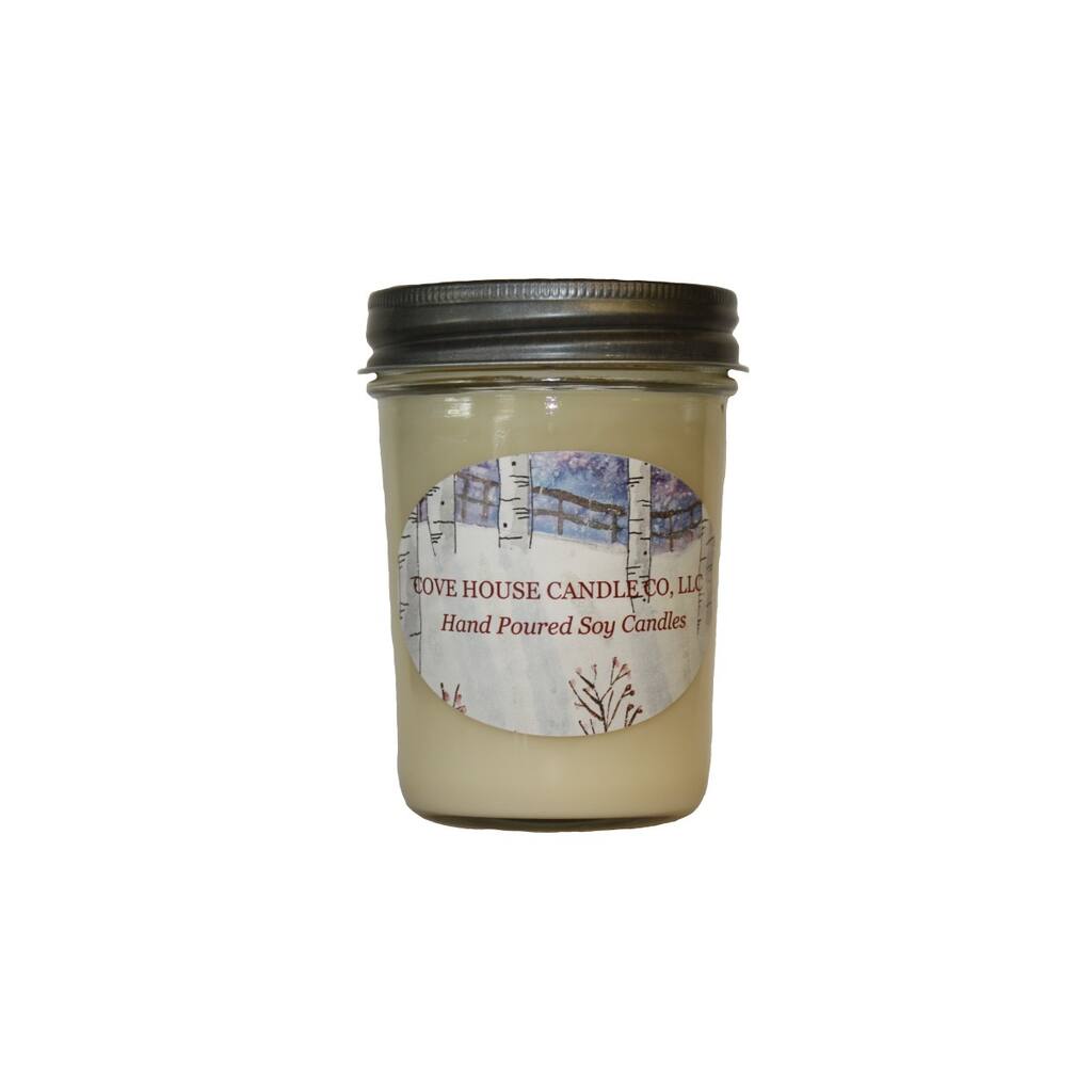Scented Ivory 8-ounce Jelly Jar Soy Candle - 8 oz