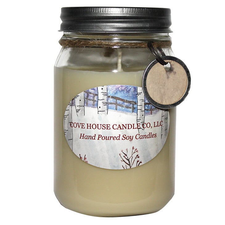 Scented Ivory 16-ounce Canning Jar Soy Candle