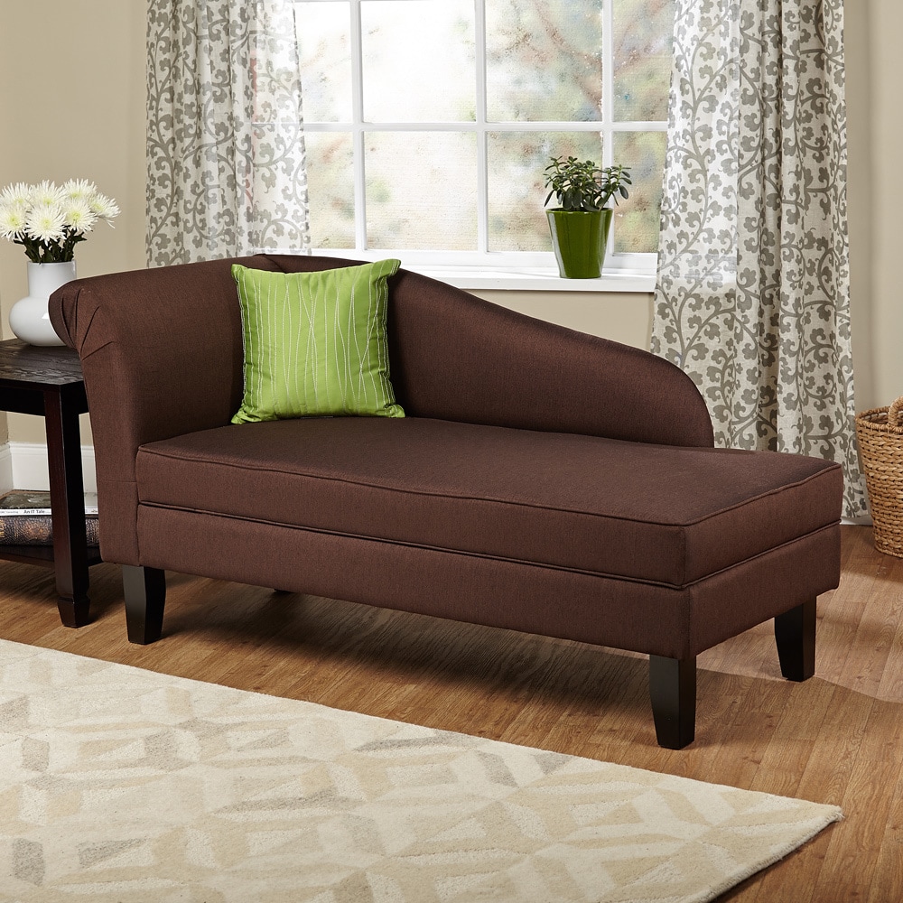 Leena Brown Storage Chaise