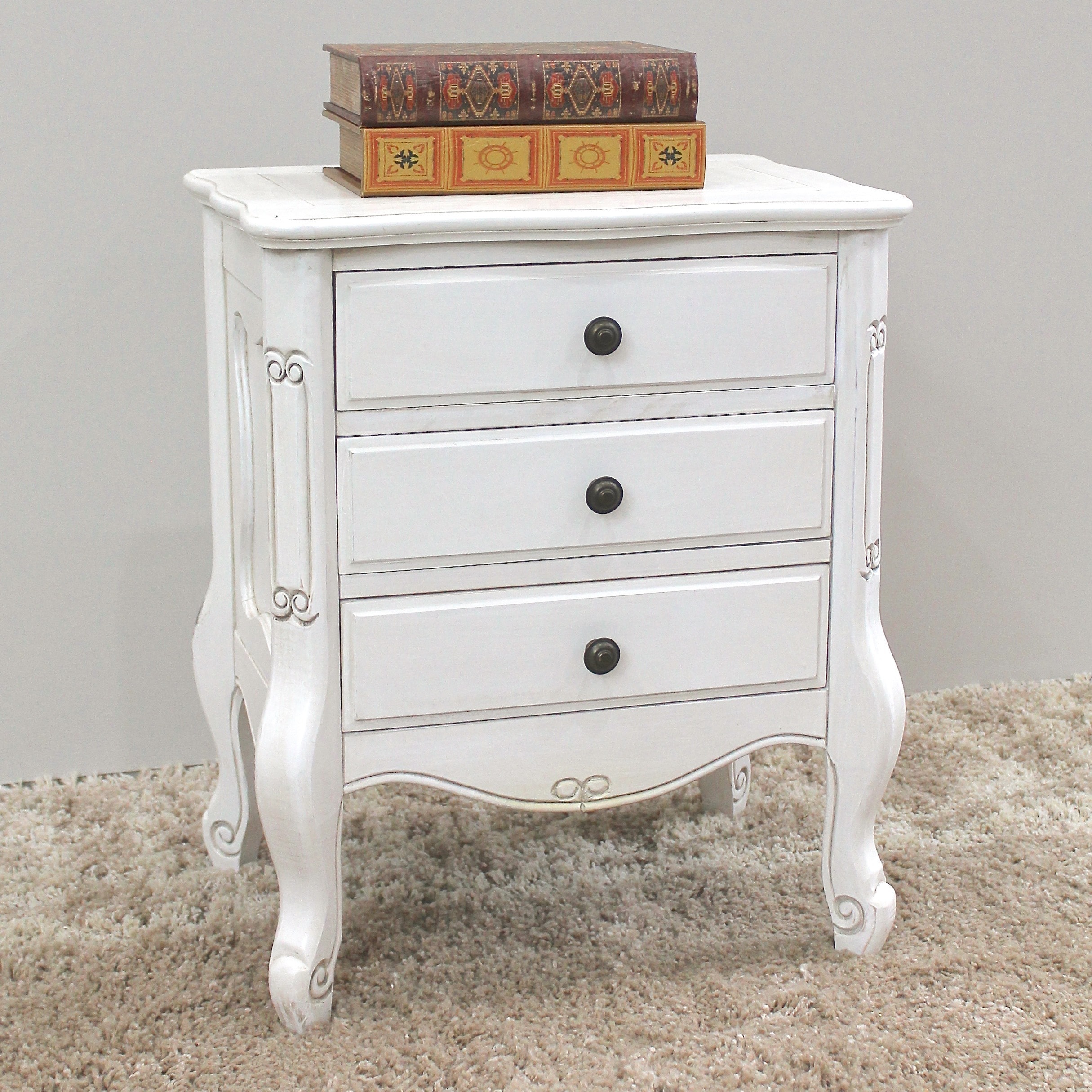 The 46 Hidden Facts Of Shabby Chic White Nightstands Shabby Chic   International Caravan Windsor 3 Drawer Nightstand F9a15a73 5c5e 4f7a 95bc F7a5601696d7 