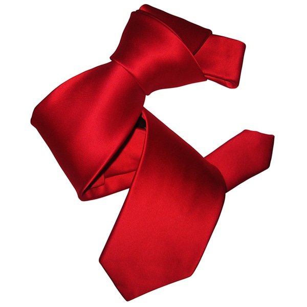Shop Dmitry Men's Red Italian Silk Tie - Free Shipping Today ...