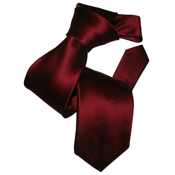 Shop Dmitry Men's Burgundy Italian Silk Tie - On Sale - Free Shipping ...