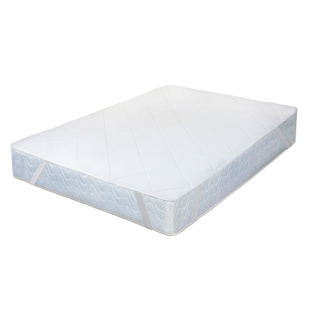 Memory Foam Quilted Mattress Pad - White