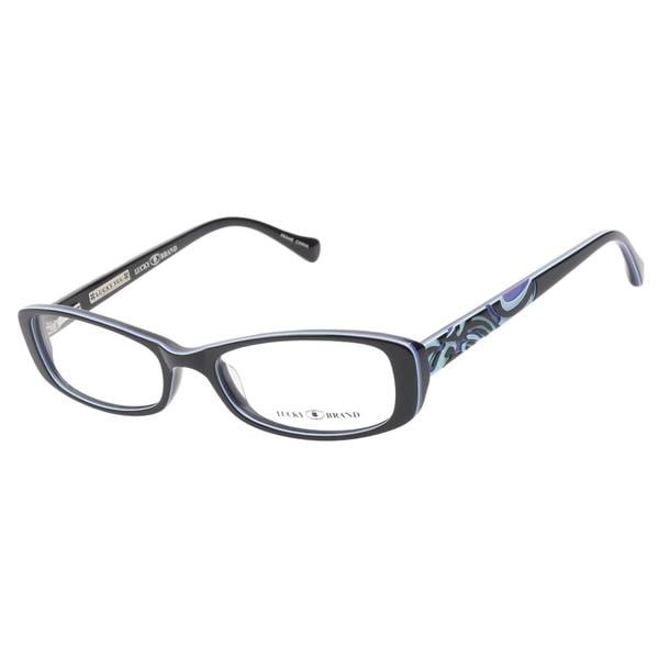 Lucky Abbey Black Teal Purple Prescription Eyeglasses Lucky Brand Prescription Glasses