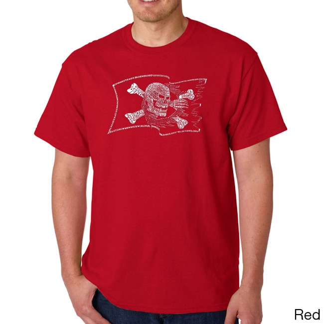 Los Angeles Pop Art Mens Pirate Flag T shirt