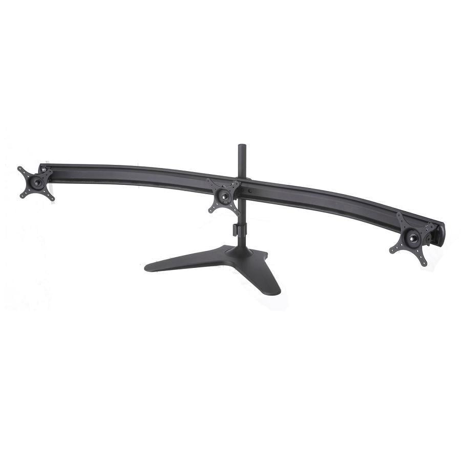 Cotytech Triple Monitor Desk Stand Fs os36 (BlackMaterial AluminumPole length 15.75 inchesTotal arm length 53.75 inches AluminumPole length 15.75 inchesTotal arm length 53.75 inches)