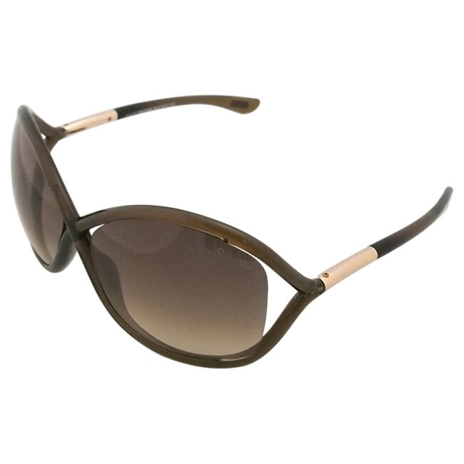 Tom Ford Tom Ford Womens Tf009 Whitney 692 Brown Plastic Fashion Sunglasses Brown Size Large