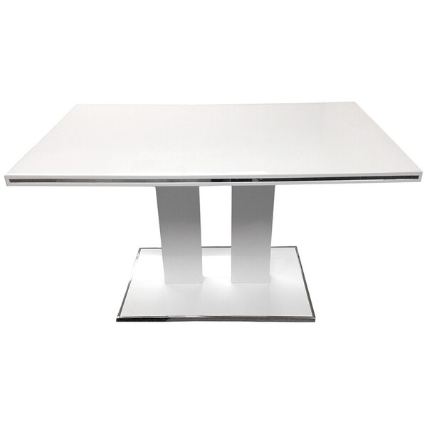 Strick Bolton Rahl White Chrome Dining Table Top Ships Strick Bolton Rahl White Chrome
