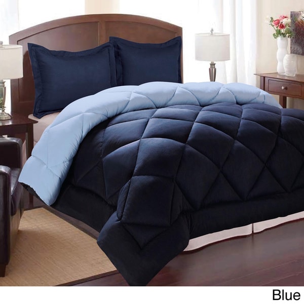 All occasions Reversible Down Alternative Diamond 3 piece Comforter