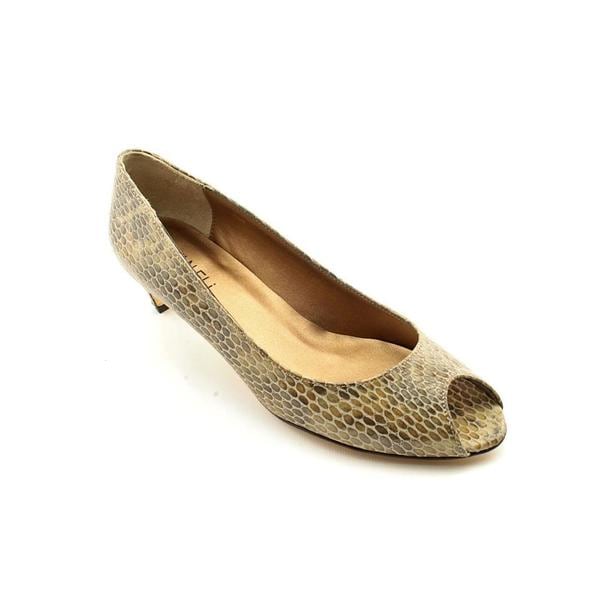 red dress animal print shoes