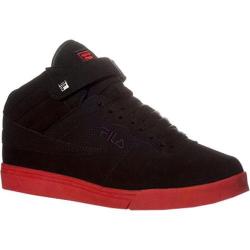 black and red fila shoes