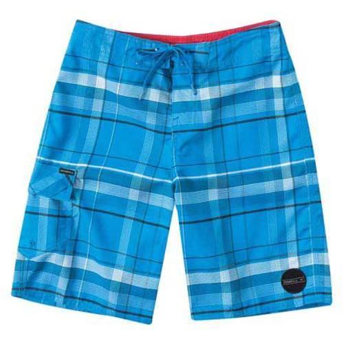 Boys ONeill Santa Cruz Plaid Boardshorts Bright Blue   17177717