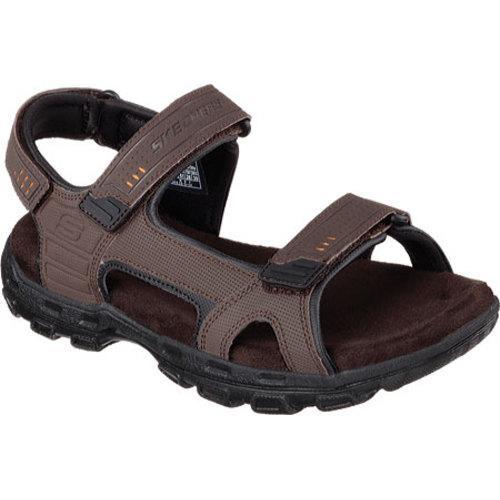 Mens Skechers Gander Louden Memory Foam Relaxed Fit Sandal Brown Mens Skechers Gander Louden Memory Foam Relaxed Fit Sandal Brown