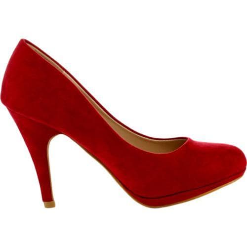 Womens L & C Nine 1 Pump Red   Shopping L