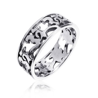 Modern Wavy Wire Mesh Band .925 Sterling Silver Ring (Thailand ...