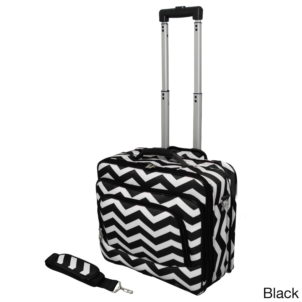 World Traveler Chevron Collection Rolling Computer Bag Laptop Business Case