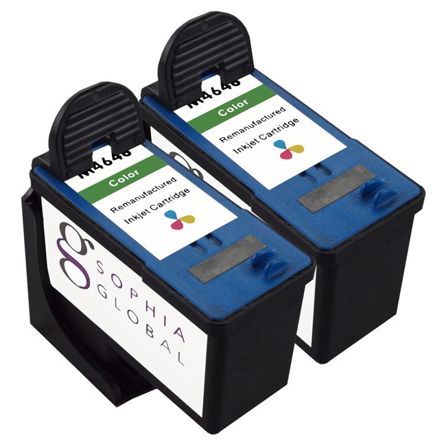 Sophia Global Dell M4646 Remanufactured Color Ink Cartridge Replacement (set Of 2)