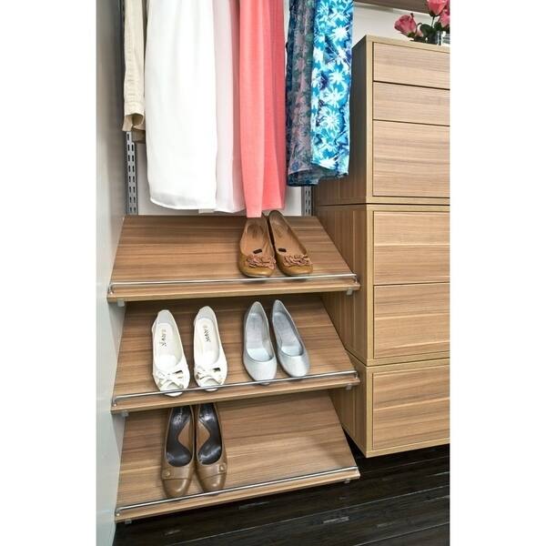 Shop Organized Living Freedomrail 30x14 Inch Cypress Live Shoe Shelf Free Shipping On Orders Over 45 Overstock 8814318