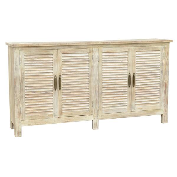 slide 2 of 2, Kosas Home Zoe Wood Shutter 4-door Cabinet