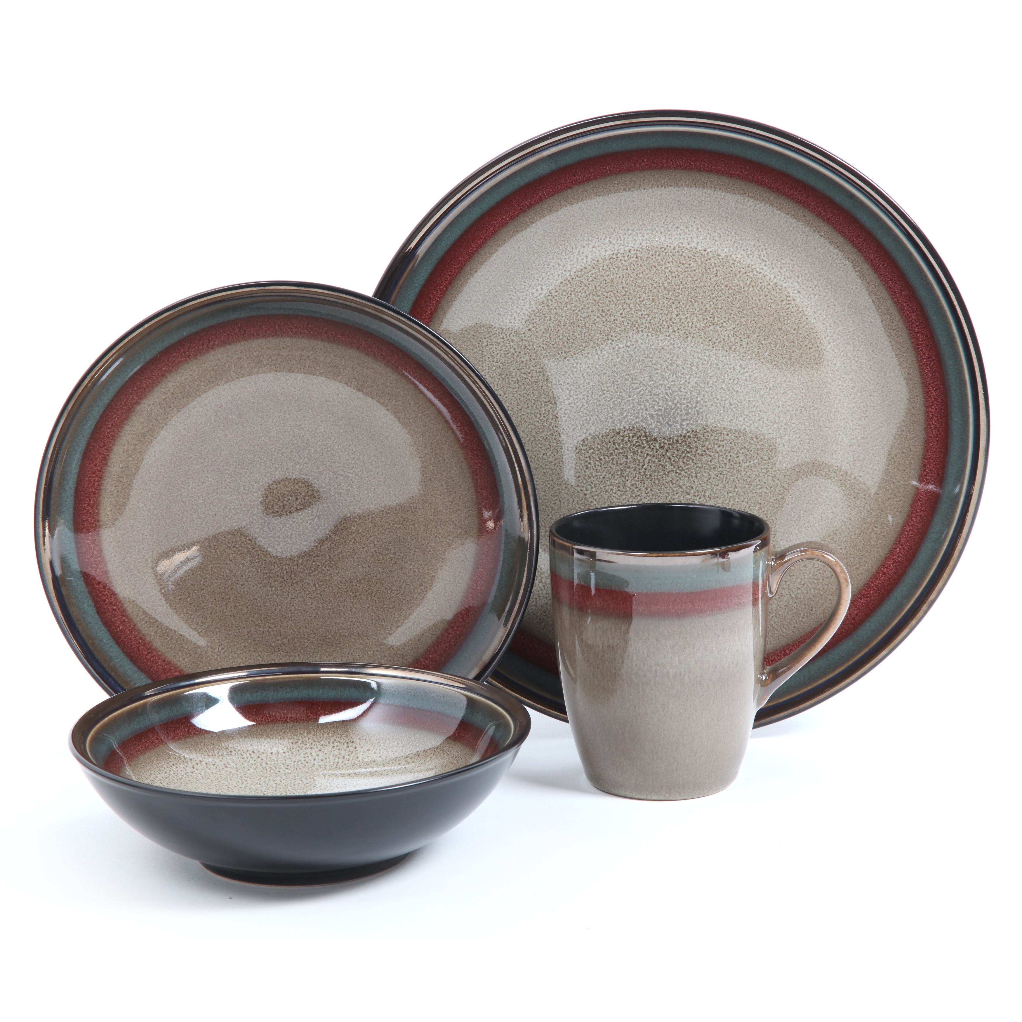 Gibson Elite Tequesta Taupe 16 piece Dinnerware Set