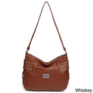 Stone Mountain Greenwich Leather Hobo Bag - Overstock Shopping - Great ...
