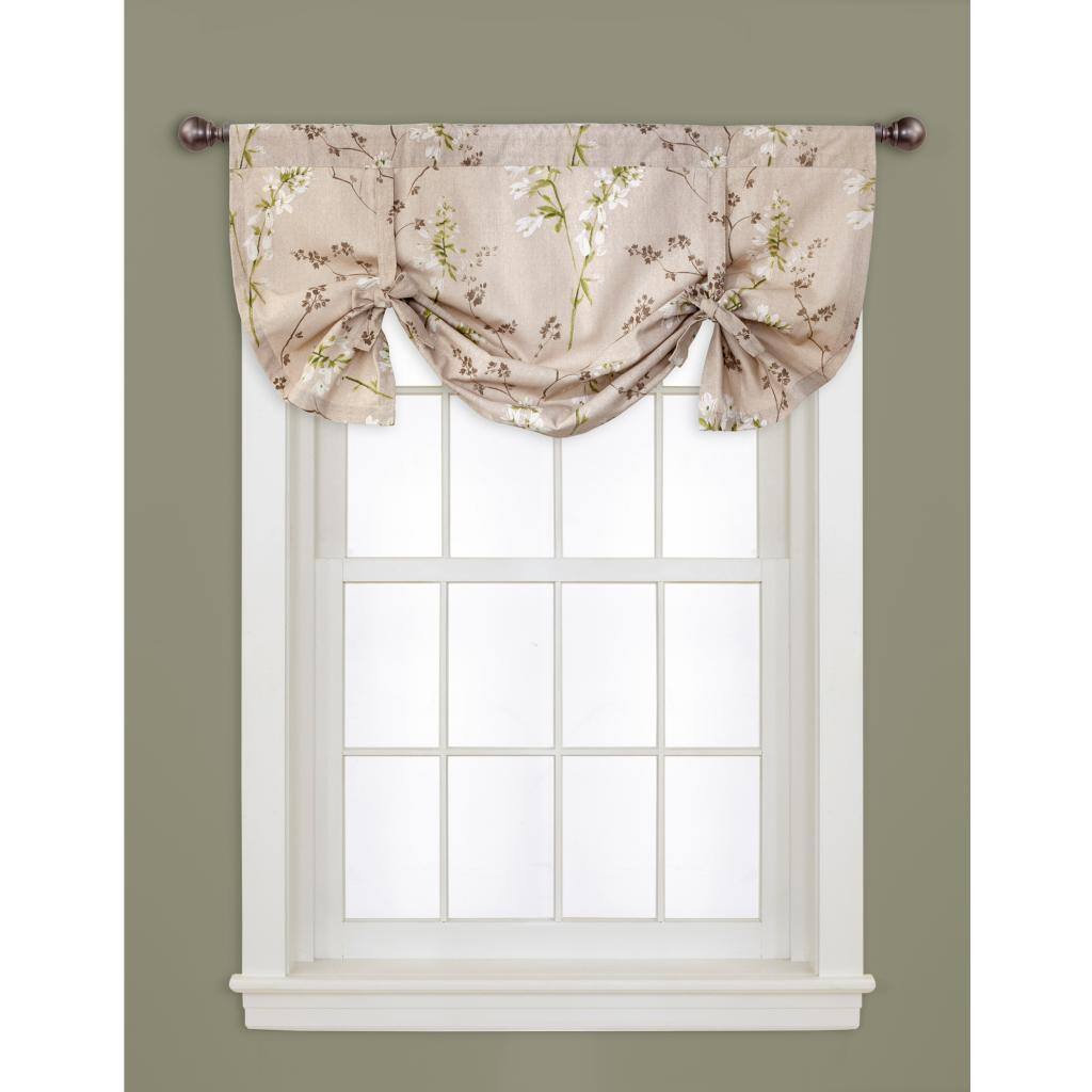 Lush Decor Linen 18-inch Roslyn Window Valance