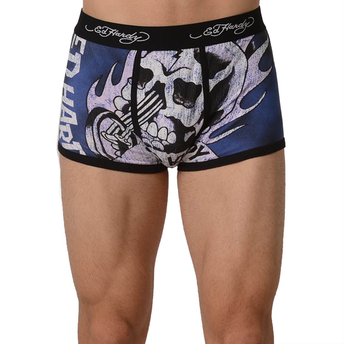 Ed Hardy Mens Rock Black Trunk Underwear