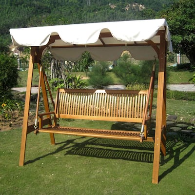 Royal Tahiti 3-seater Garden Swing with Canopy