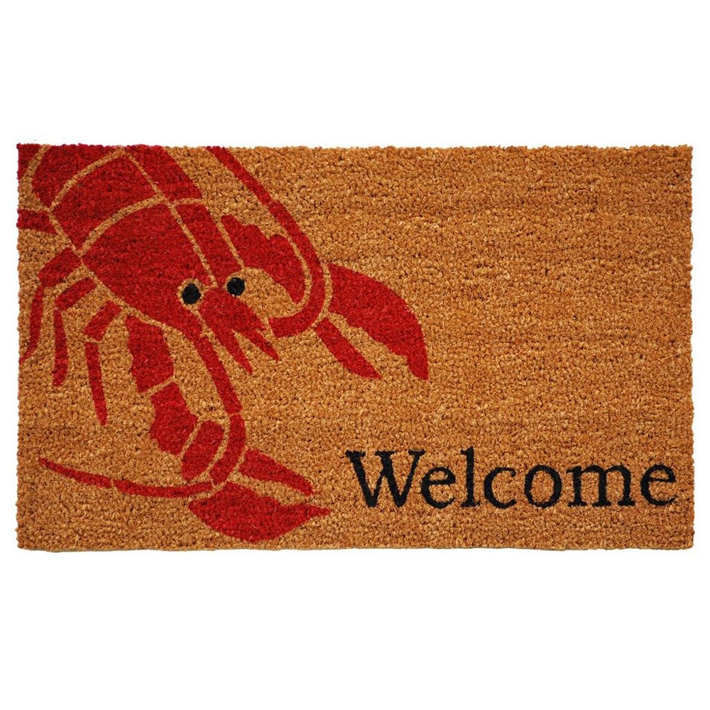 1'5 X 2'5 Crisscross Welcome Indoor/outdoor Coir Doormat Natural