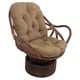 preview thumbnail 6 of 5, Blazing Needles 48-inch Microsuede Swivel Rocker Cushion Java