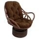 preview thumbnail 3 of 5, Blazing Needles 48-inch Microsuede Swivel Rocker Cushion Chocolate