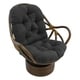preview thumbnail 2 of 5, Blazing Needles 48-inch Microsuede Swivel Rocker Cushion Black