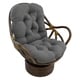 preview thumbnail 5 of 5, Blazing Needles 48-inch Microsuede Swivel Rocker Cushion Steel Grey
