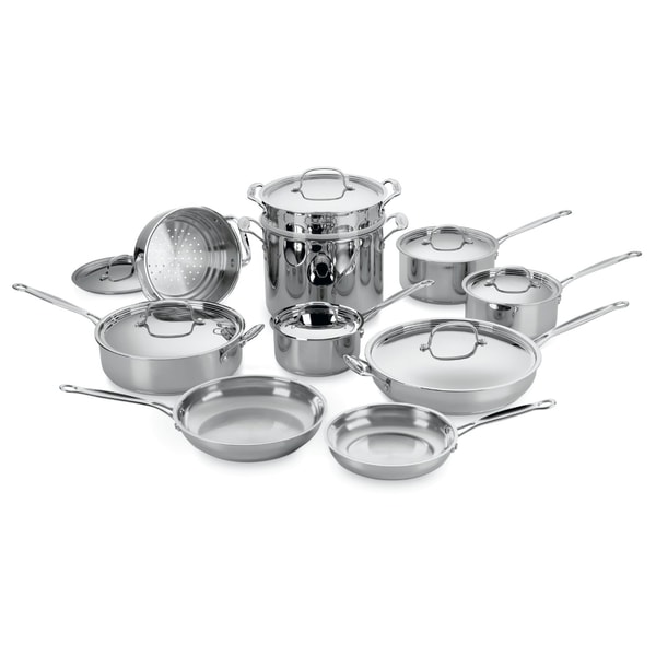 Cuisinart 77-17 Chef's Classic Stainless 17-Piece Cookware Set ...