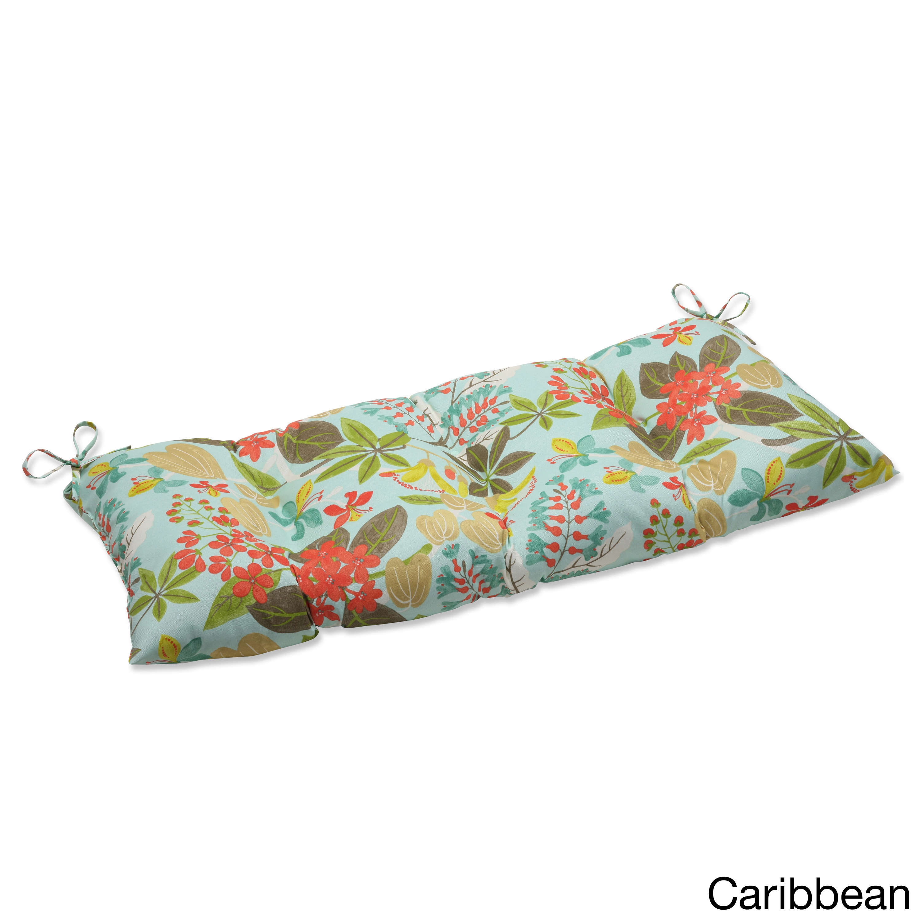 Outdoor Fancy A Floral Wrought Iron Loveseat Cushion